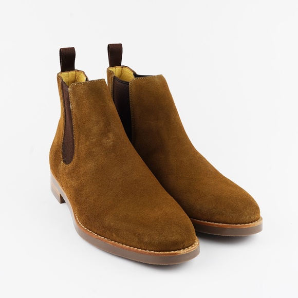 New JCREW Mens Size 10 Suede Chelsea Boots in Rich Brown - Picture 2 of 8